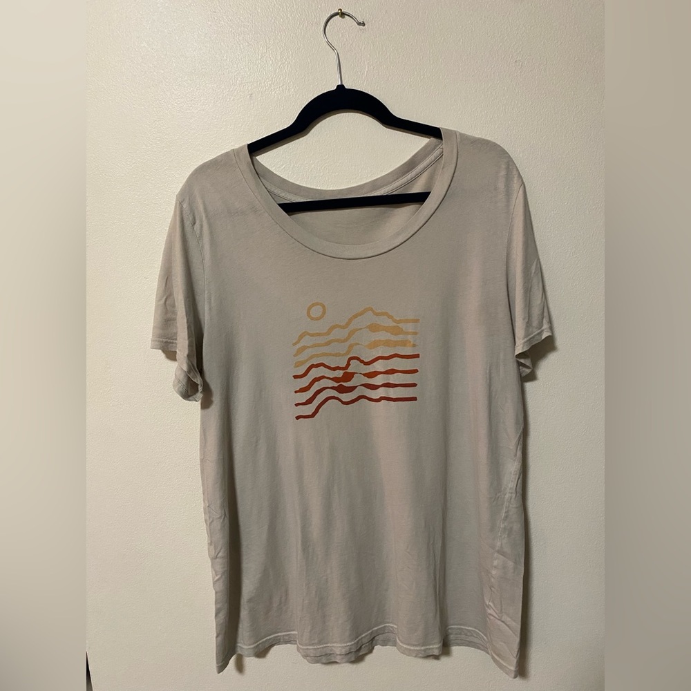 Screen Printed Landscape Scene Top